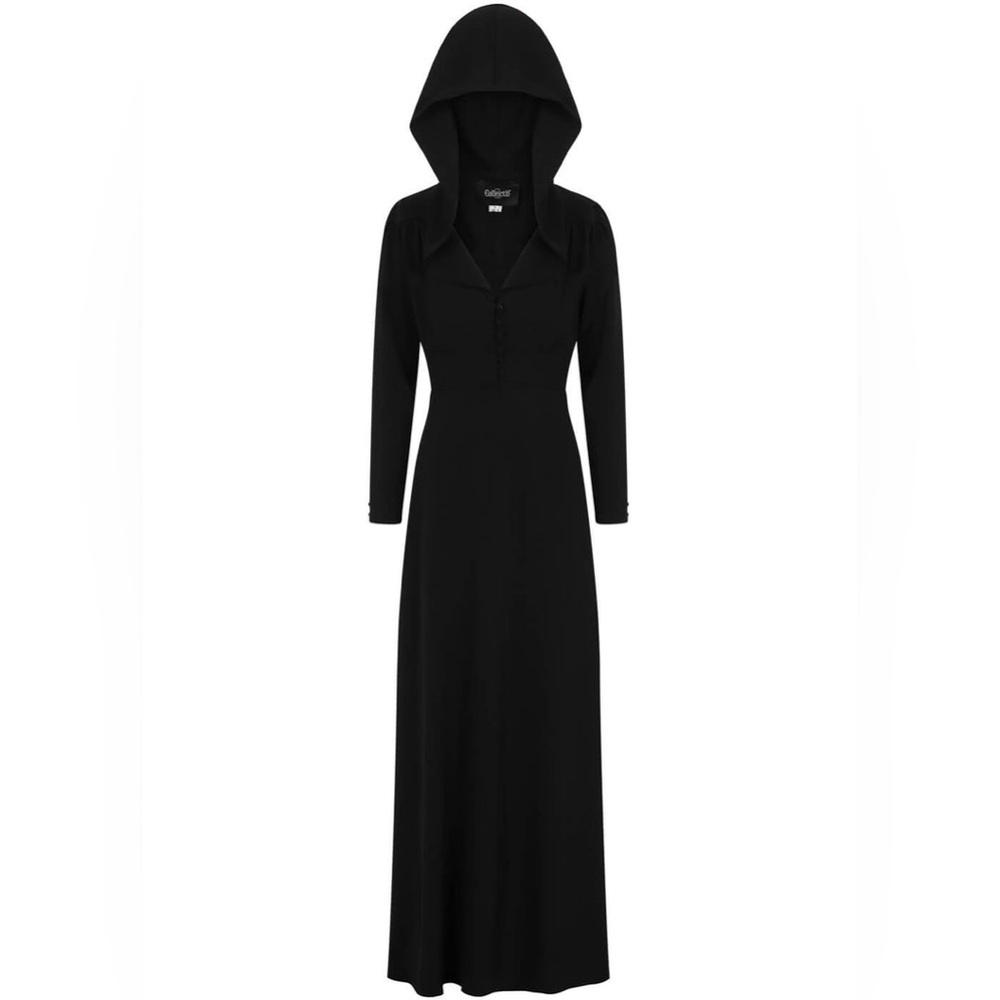 Collectif Galadriel Hooded Maxi Dress